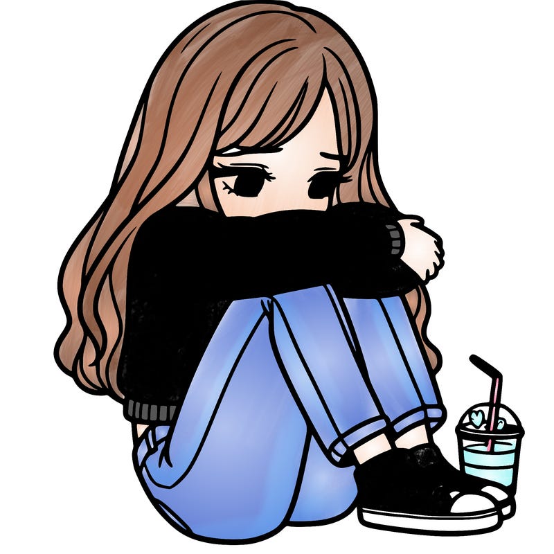 a girl  after a breakup