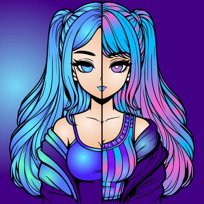 realistic girl split