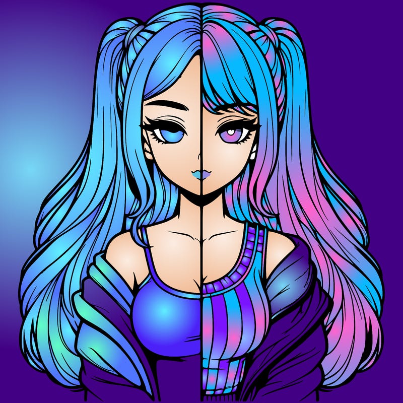 realistic girl split