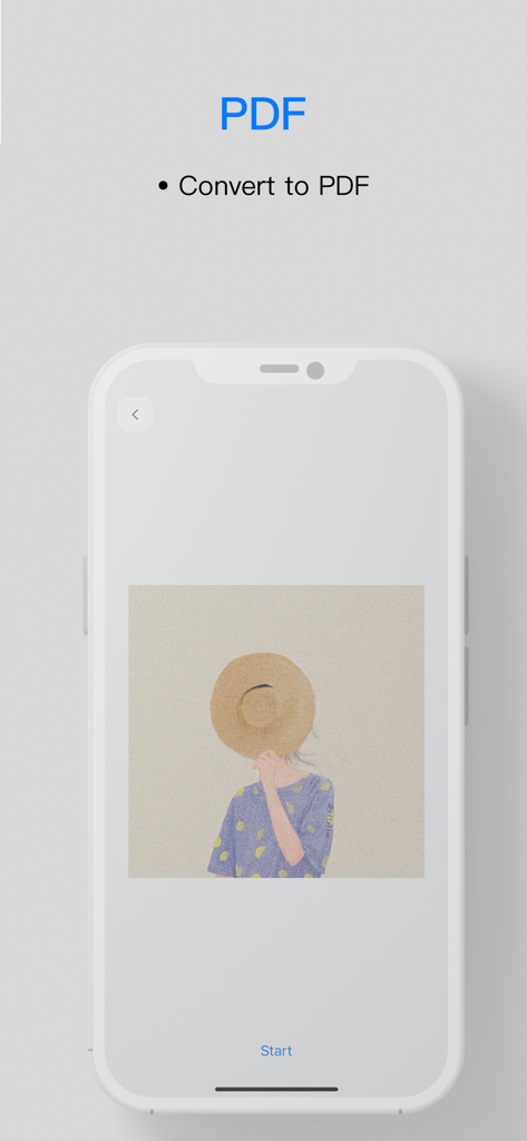 Toolbox by Paperclip - Interfaccia dell'app Toolbox by Paperclip che mostra la funzione per convertire un'immagine in un file PDF.