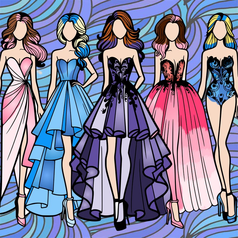 fashion models dresses