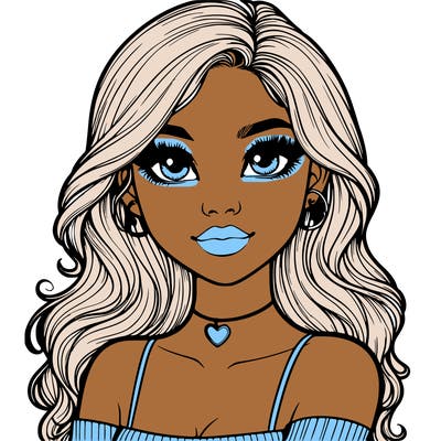 realistic pretty girl