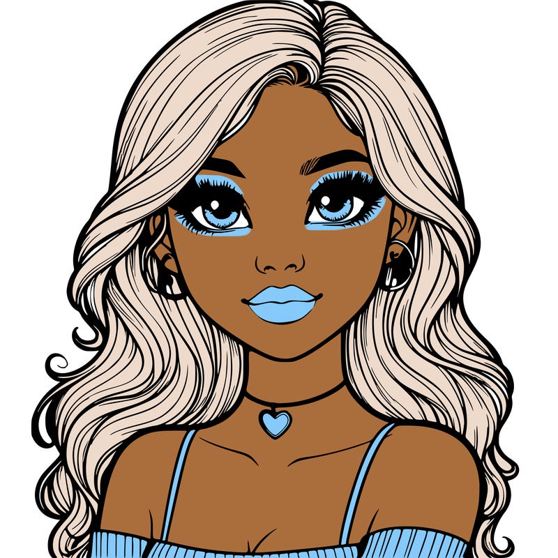 realistic pretty girl