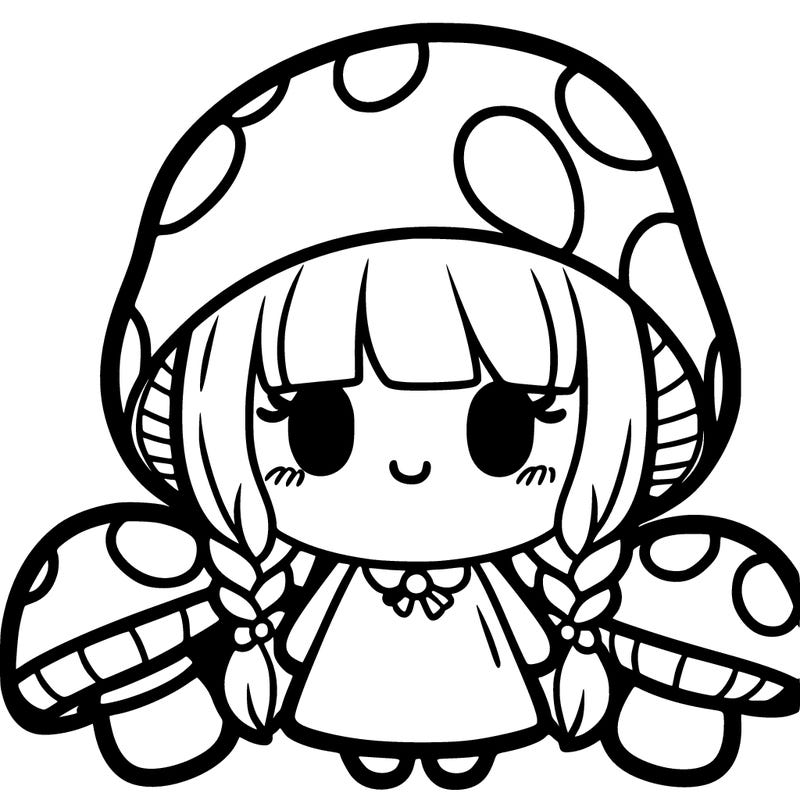 mushroom girl