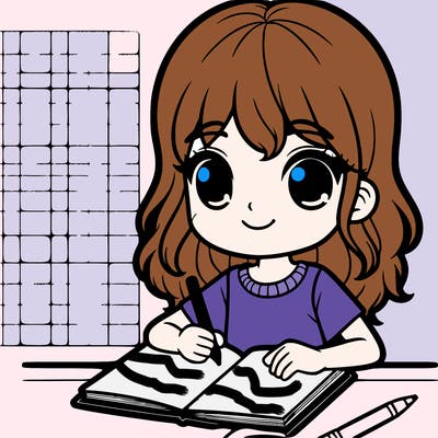 girl with notebook