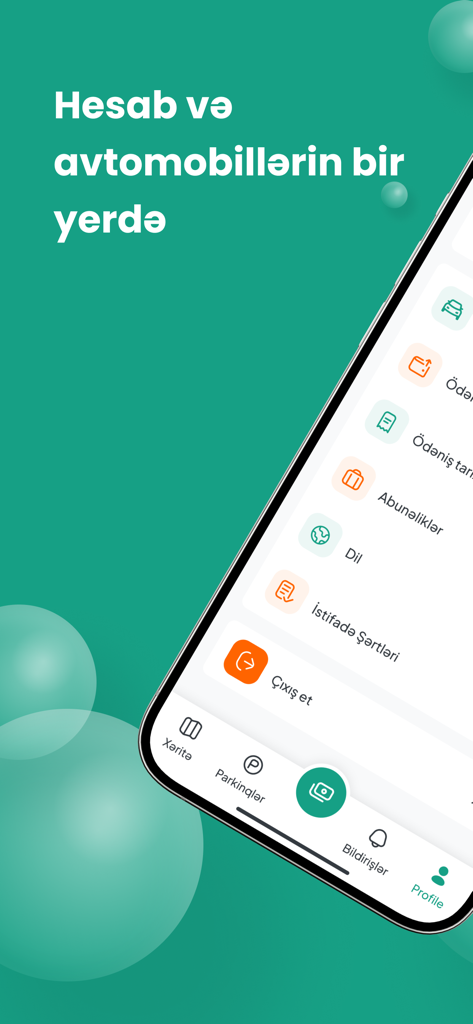 Parkzone - Parkzone mobile app user profile screen showing account and vehicle management settings
