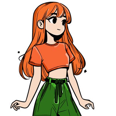 girl in a cute crop top