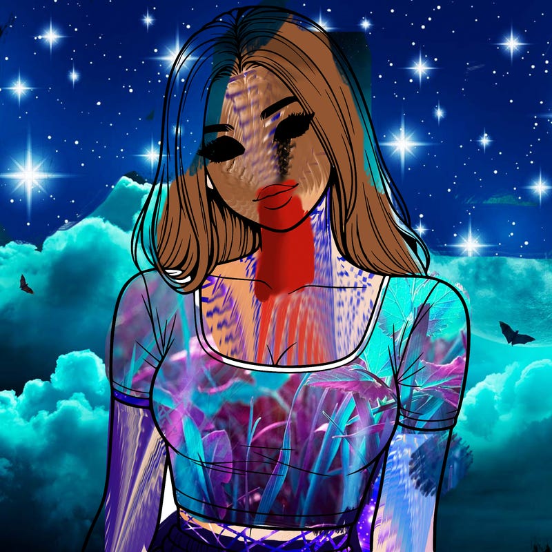 realistic girl with crop top