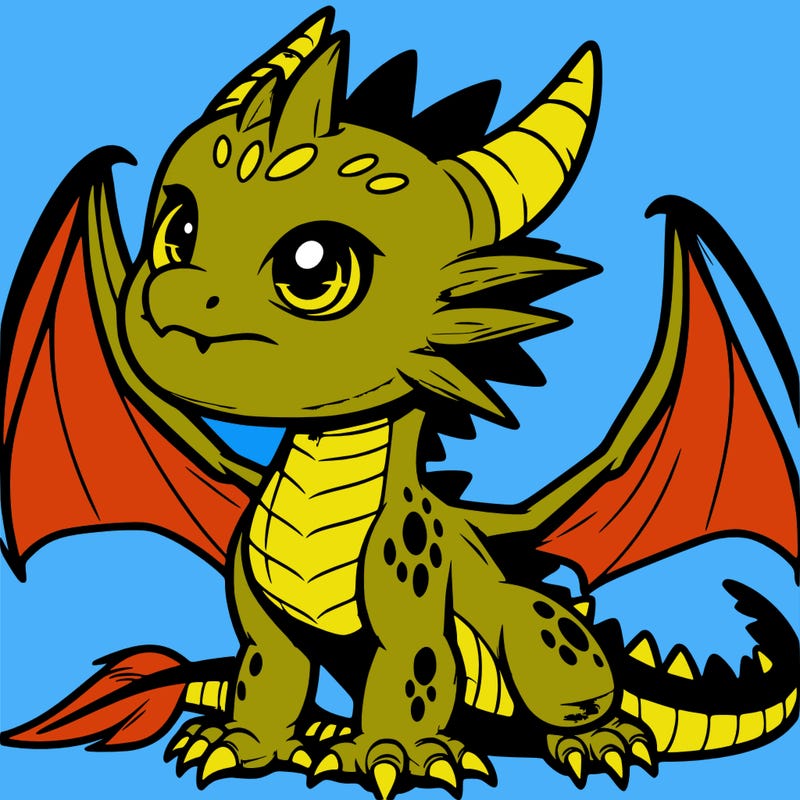 fierce baby night dragon