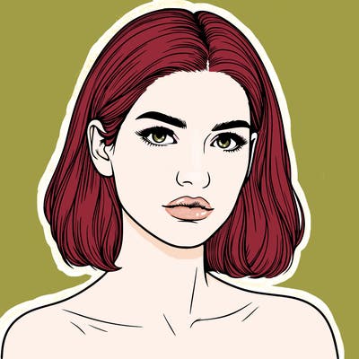 realistic portrait of woman