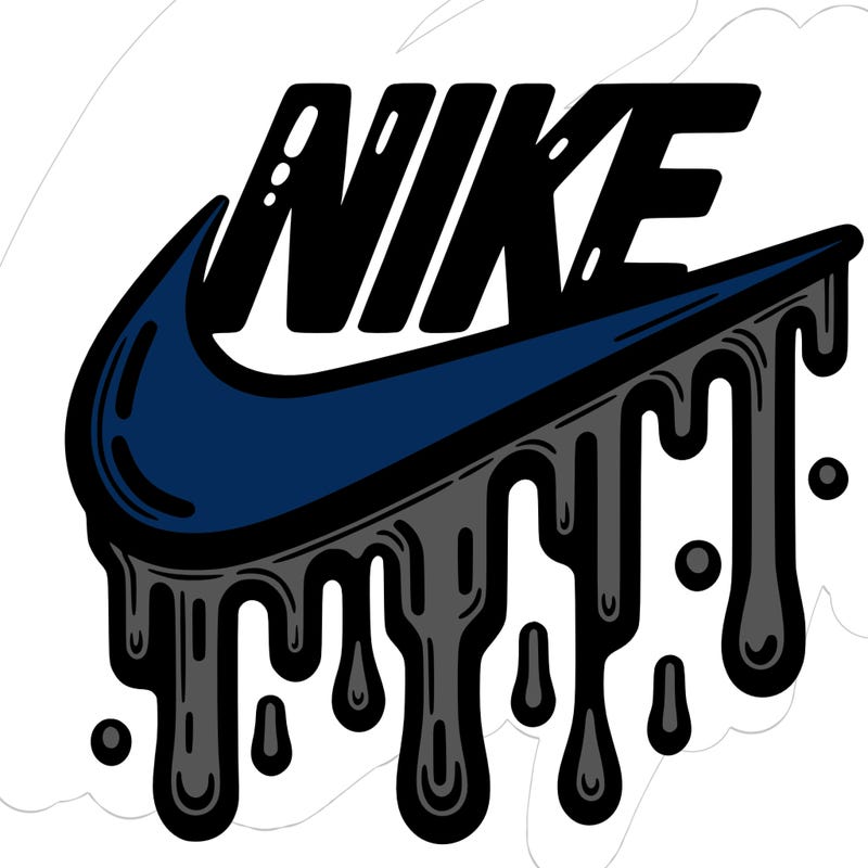 dripping nike logo