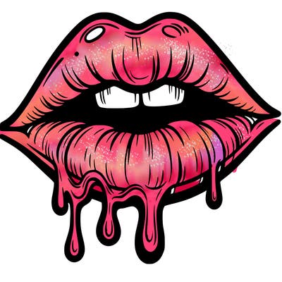lips that look realistic and drip