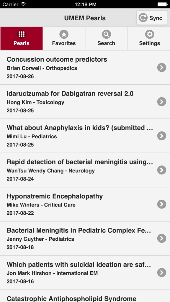 UMEM Pearls - Medical App | MWM