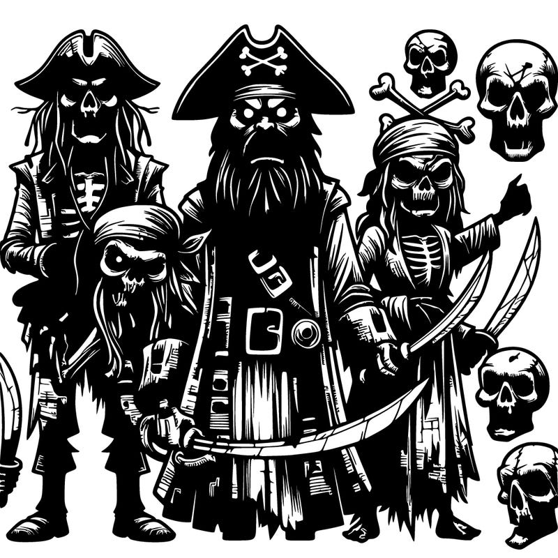 realistic scary pirats