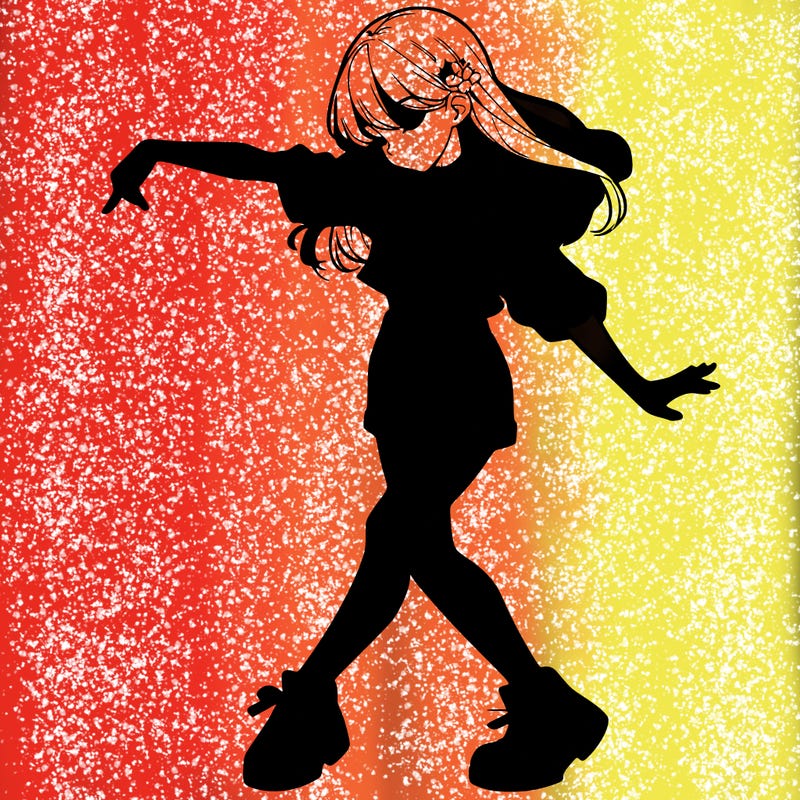 realistic girl danceing