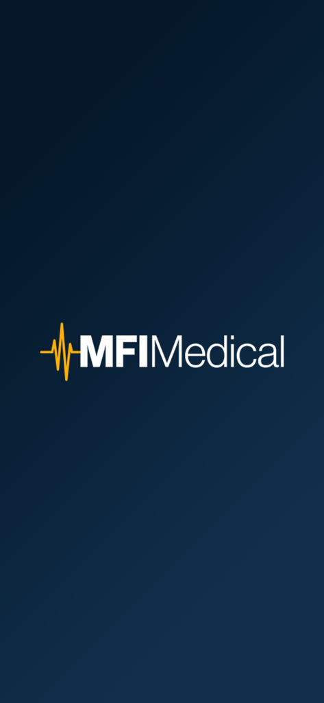 MFI Medical - MFI Medical logo with heartbeat icon on a blue background