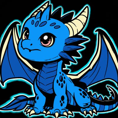 fierce baby night dragon