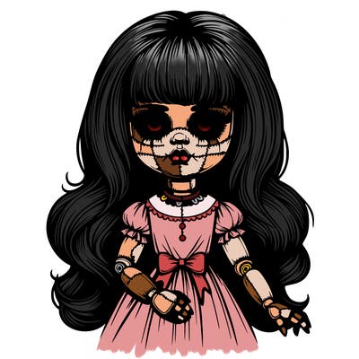 beautiful realistic creepy doll