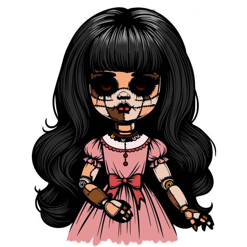 beautiful realistic creepy doll