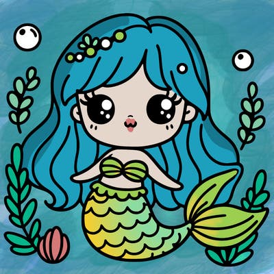 cute mermaid
