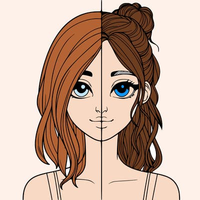 realistic girl split