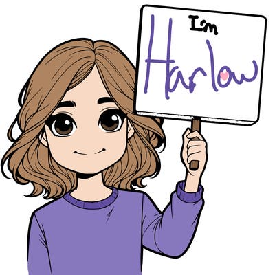 realistic girl holding up a sign