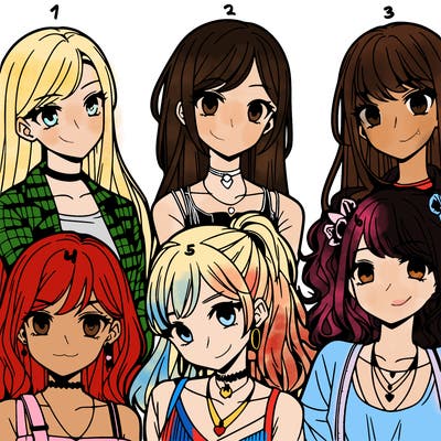 teen manga 4 girls