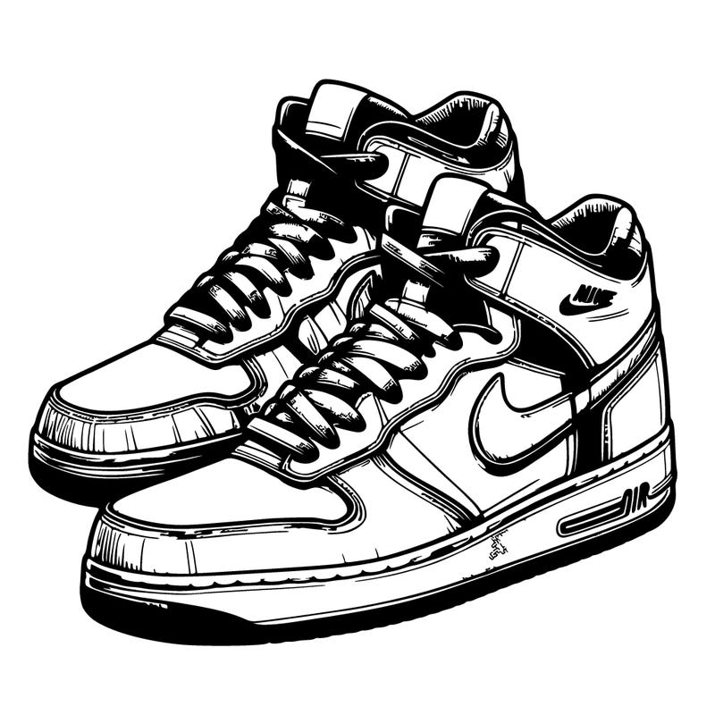 realistic nike air shoes