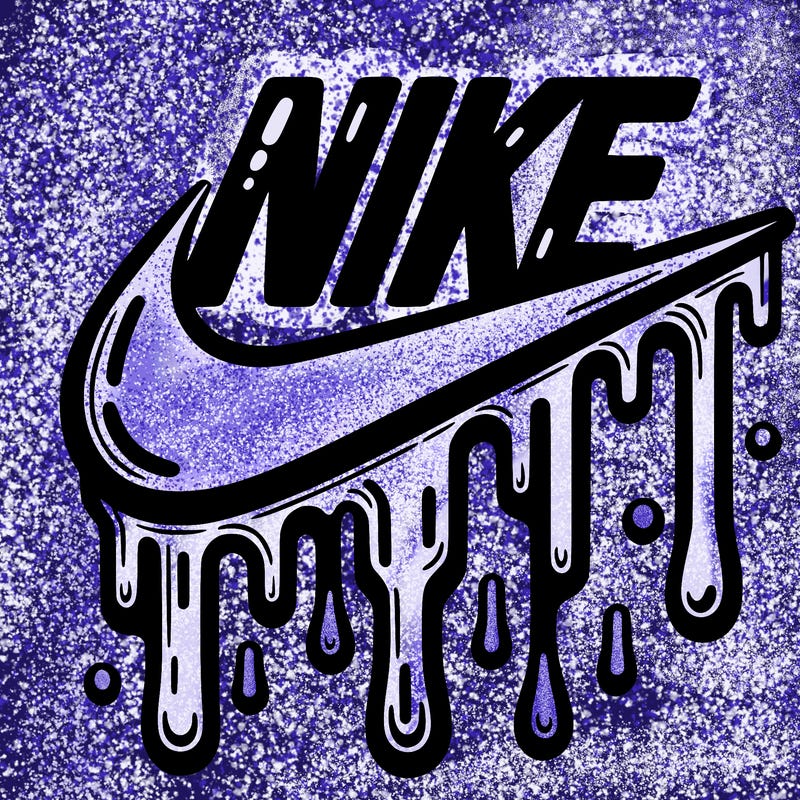 dripping nike logo