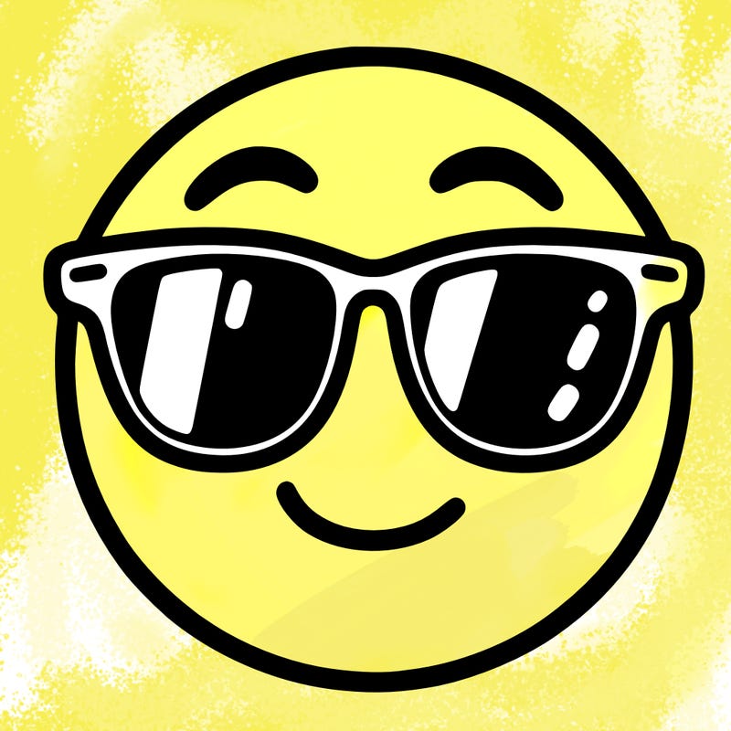 emoji with sunglasses