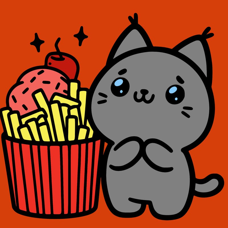 cute food cat