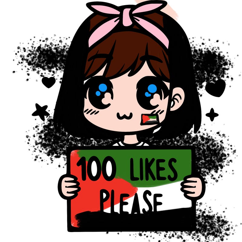 girl holding sign saying 100 likes please