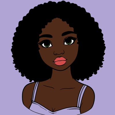 realistic black girl