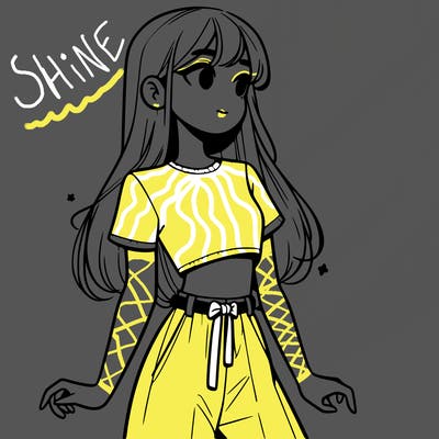 girl in a cute crop top