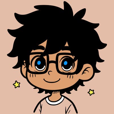 boy with glasses messy hair