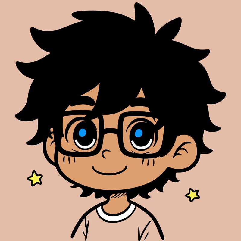 boy with glasses messy hair