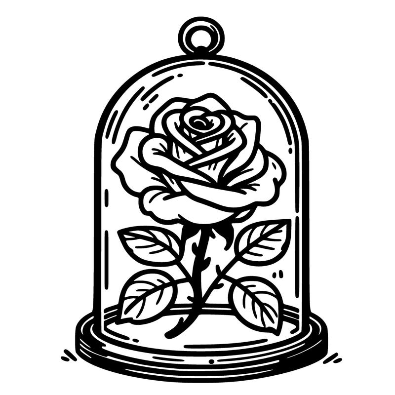 rose under glass