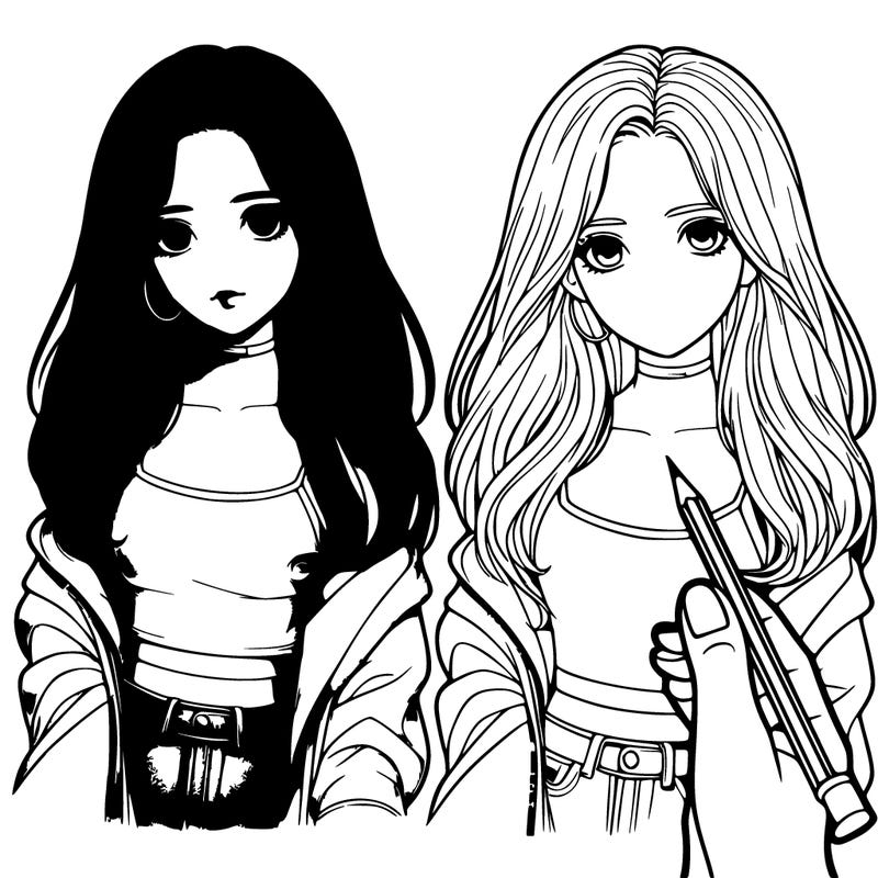 realistic girl painting art