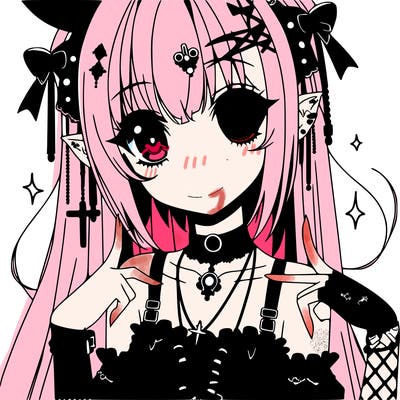 anime goth girl