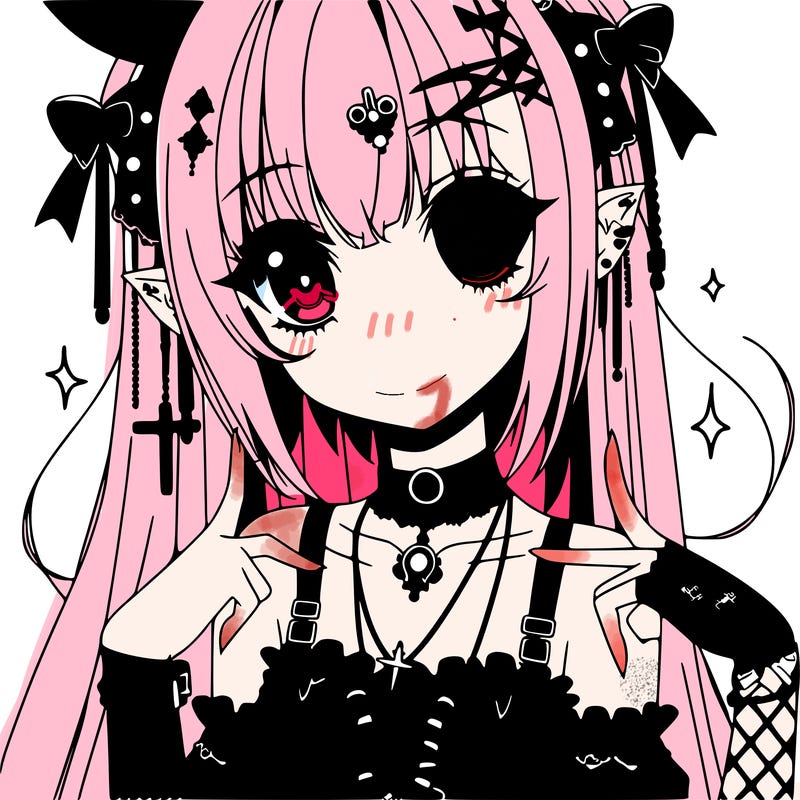 anime goth girl