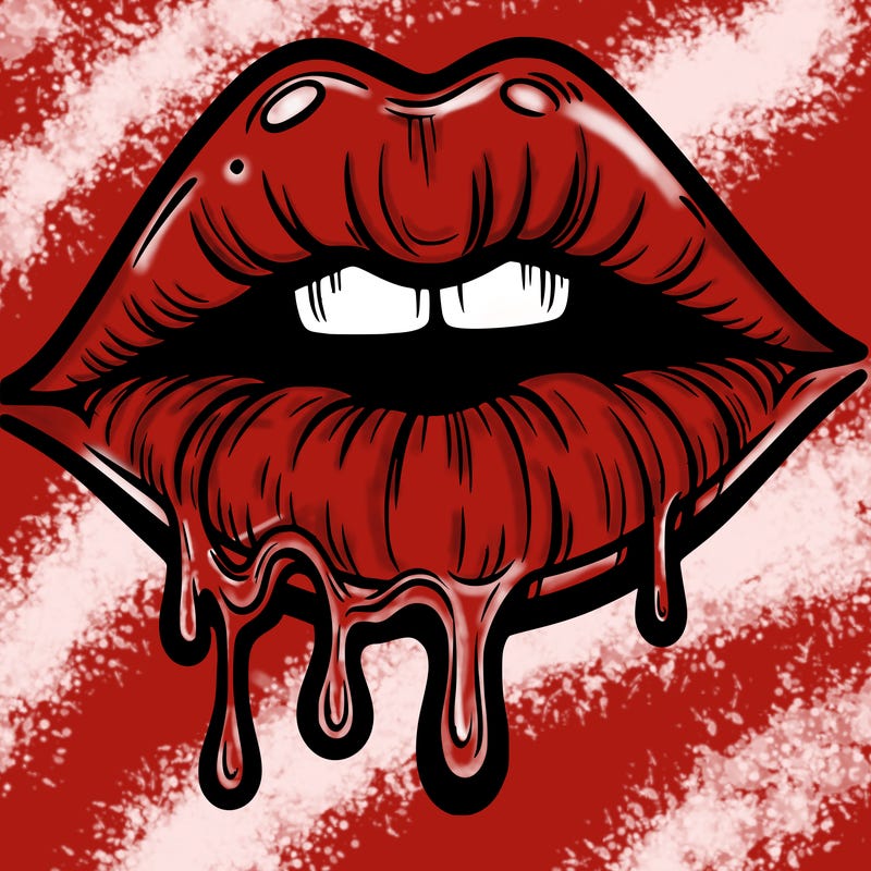 lips that look realistic and drip