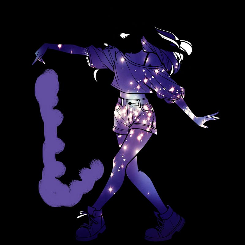 realistic girl danceing