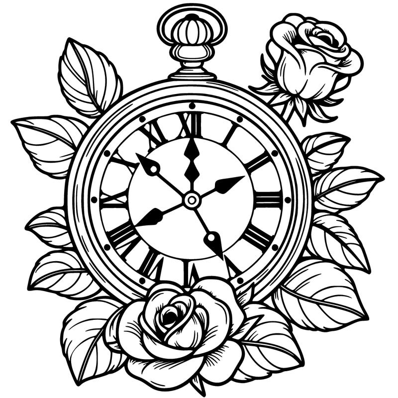 rose clock
