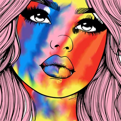 really realistic girl with lips