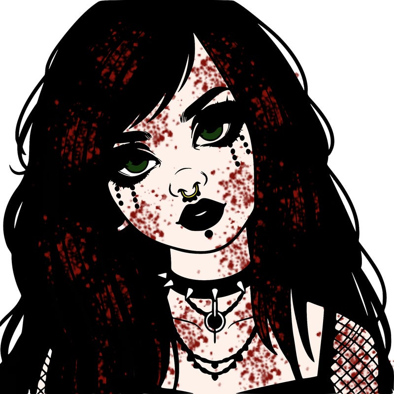 realistic goth girl