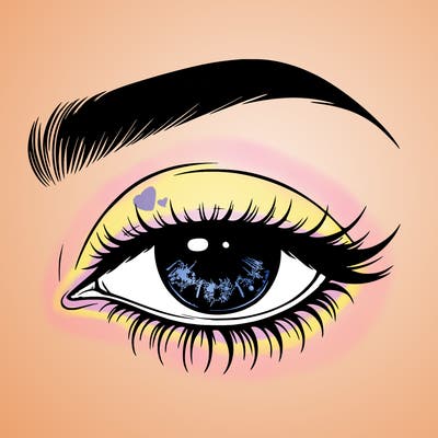 eye closed realistic