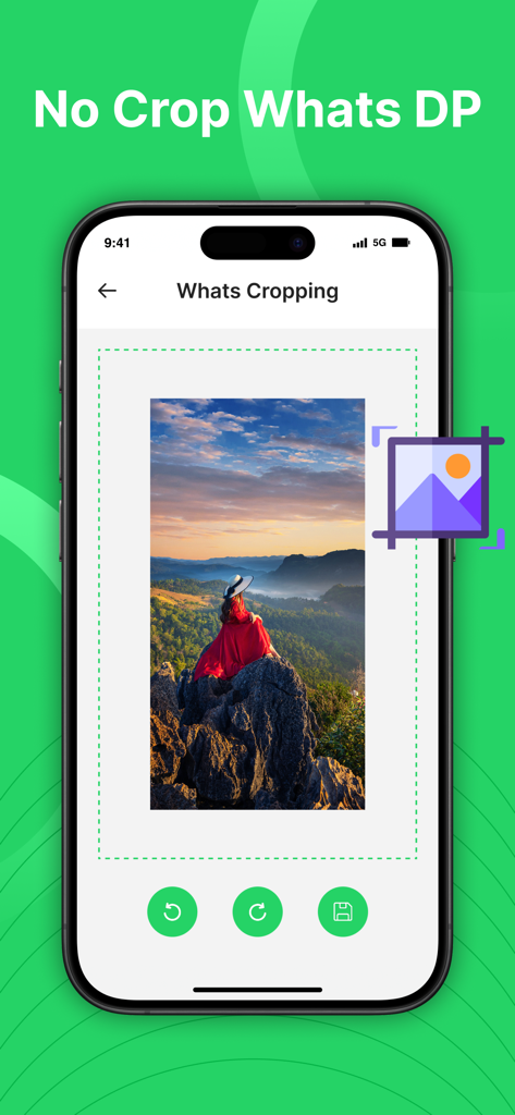 Dual WA Web & GB Tools - Función de recorte de Whats de la aplicación WA Web Dual para imágenes de perfil de tamaño completo