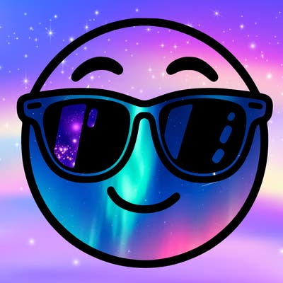 emoji with sunglasses