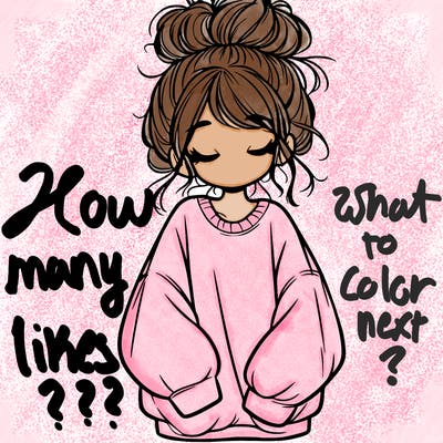 girl with baggy sweatshirt and messy bun