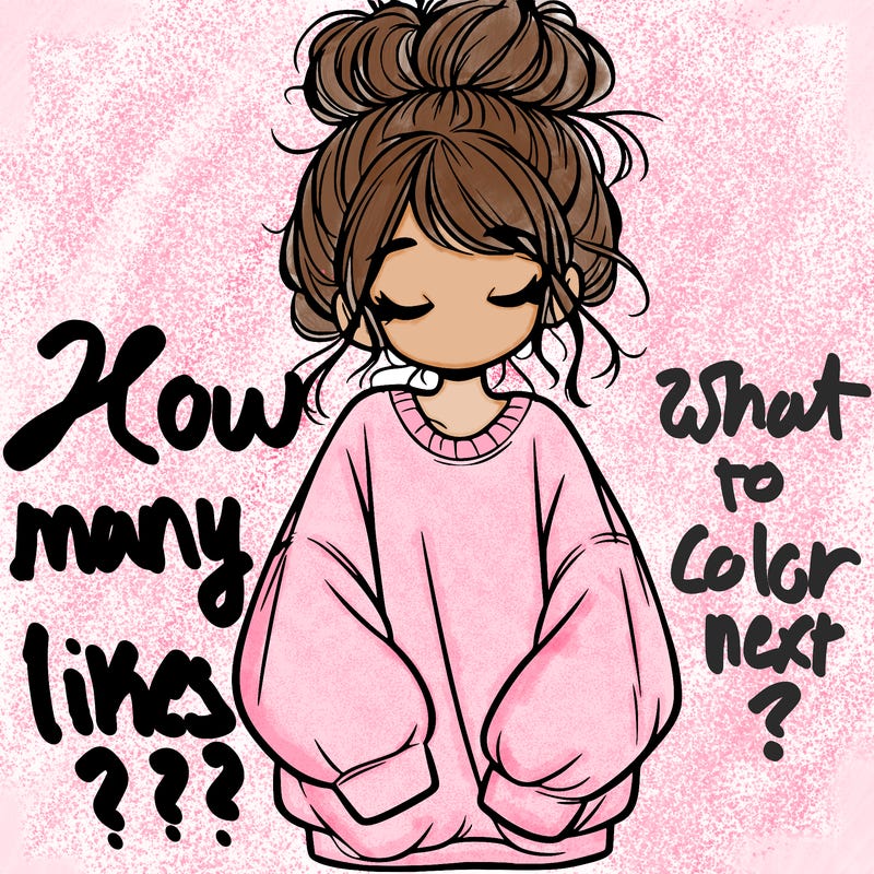 girl with baggy sweatshirt and messy bun